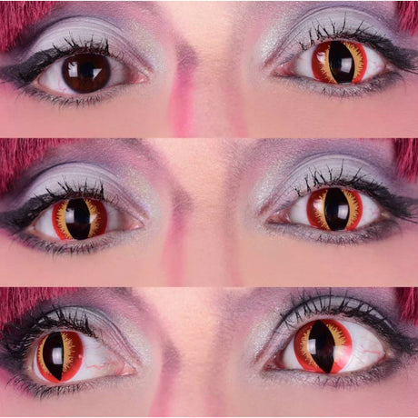 DRAGON Contact LENSES -Red/Yellow