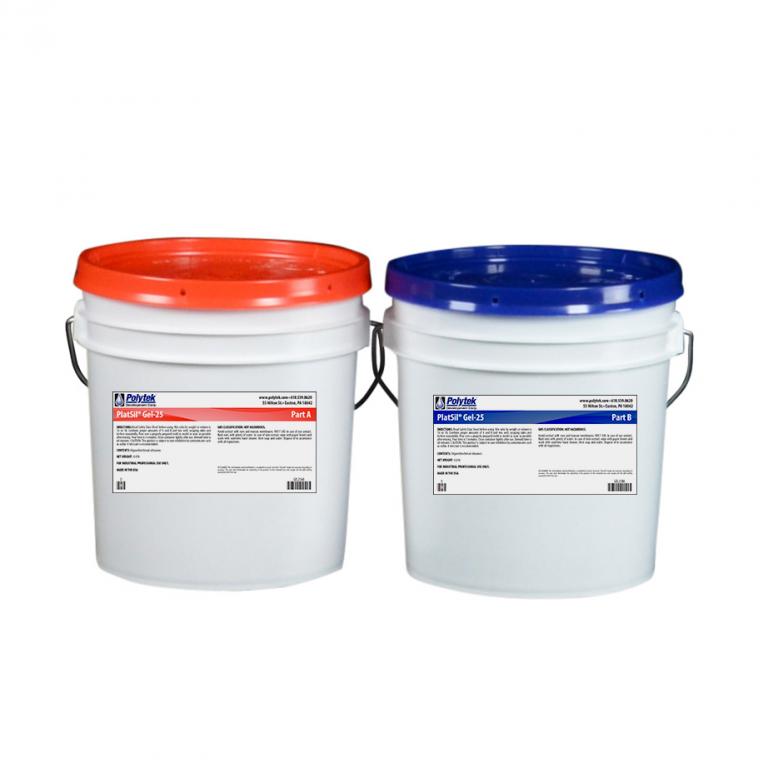 Polytek PlatSil® Gel-25 silicone rubber kit