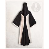 Iris Ladies hooded Dress Canvas - black/cream