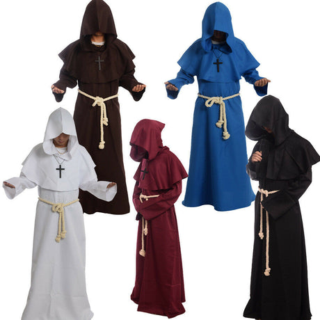 Monk Hooded Robes Cloak
