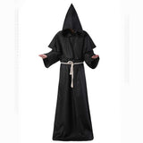 Monk Hooded Robes Cloak Monk Hooded Robes Cloak _Black