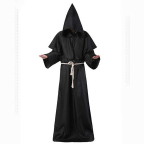 Monk Hooded Robes Cloak Monk Hooded Robes Cloak _Black