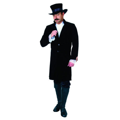 Gentleman Jim Top Coat costume 01913-black