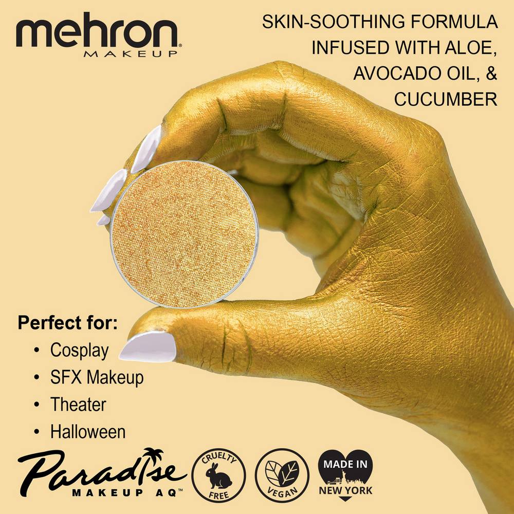 MEHRON Paradise Makeup AQ FX Metallic & Neon 801-BGD-INFO1__76965