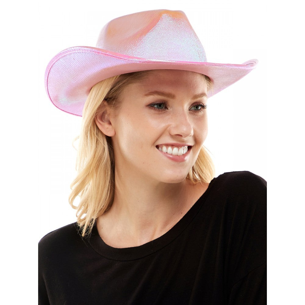 Metallic Light pink Cowboy Hat