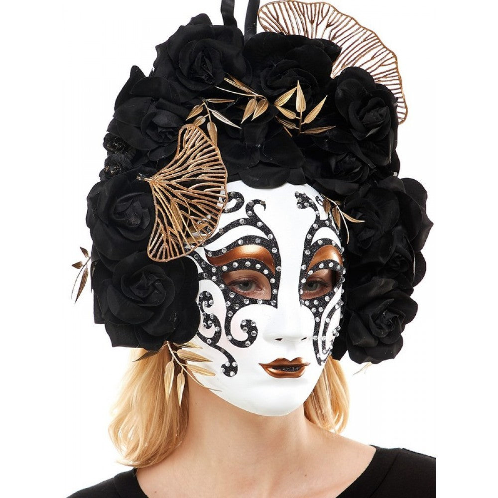 Black & White Day of Dead Mask