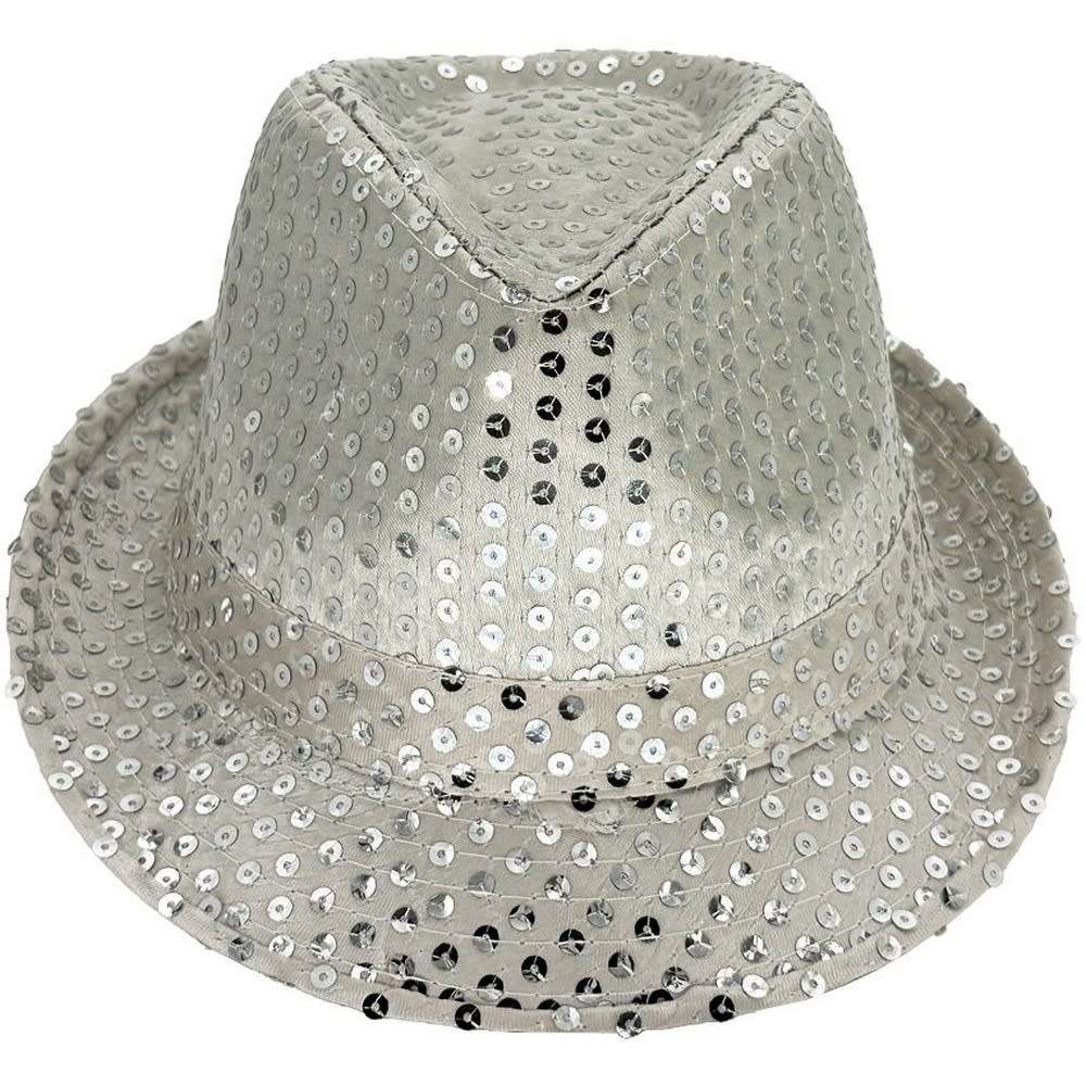 Sequin Trilby Fedora Hat 9005_front