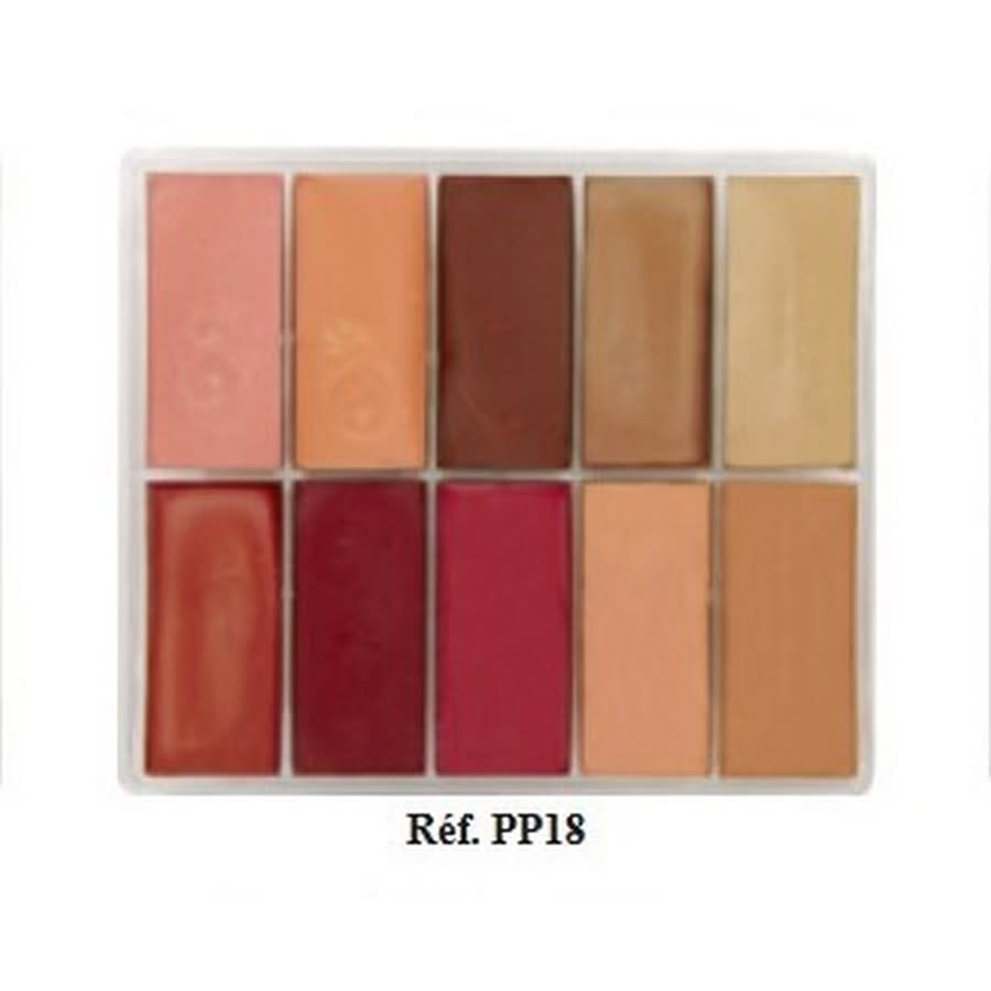 Maqpro Palette Fard Creme (Cream Makeup) 10 colors 10 colors PP.18