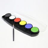 face-and-body-paint-water-base-palette-6-colors, Halloween Makeup, Festival Makeup