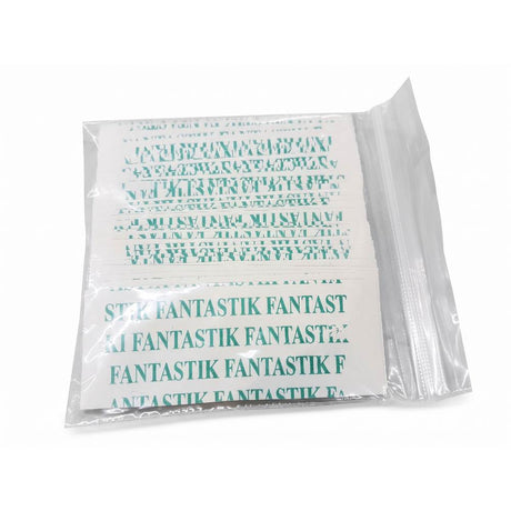 Fantastik Double sided Tape double face 36 /pack. Transparent strips (1" x 3") for securing wigs, lace fronts, hair prosthetics, weaves, and extensions.