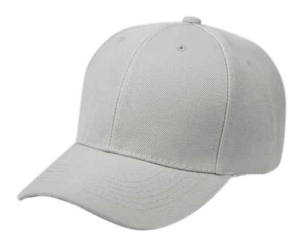 Plain Baseball Velcro Cap PC330 Hat O.S. Epochhats-Cap-PC330_LTGREY