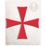 Mytholon Templars cross no. 2 patch 970125-102034SL-Templar_patch_red