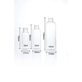 Transparent spray bottle spray