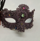 Venetian mask 4 with lace and stones