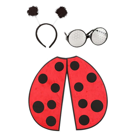 Ladybug Costume 3pcs Kit with wings