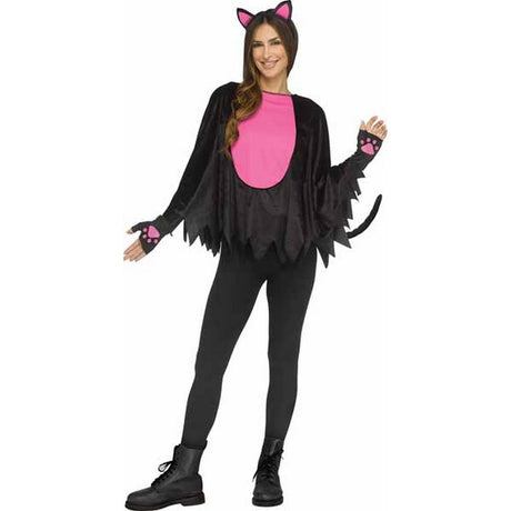 Pretty Kitty Poncho Adult