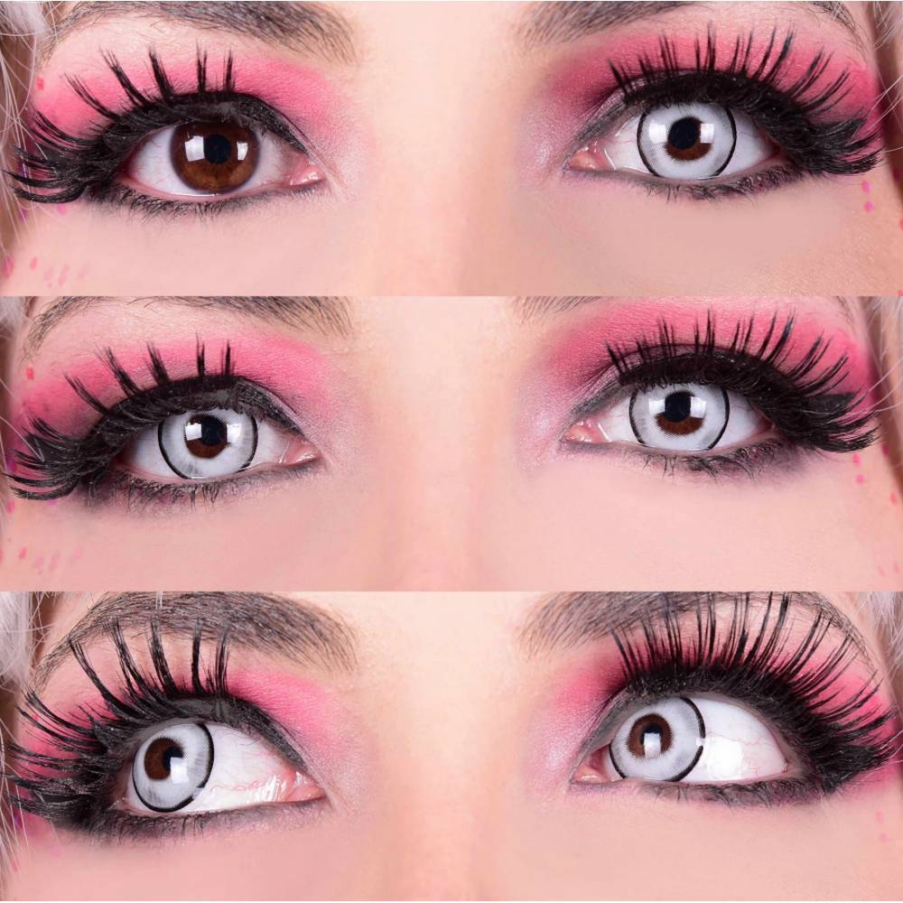 GHOST Contact LENSES - White/Black
