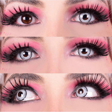 GHOST Contact LENSES - White/Black
