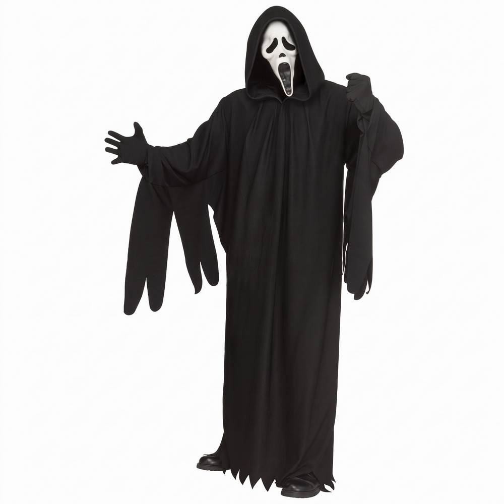 Ghost Face 30e - Costume pour adulte avec masque phosphorescent