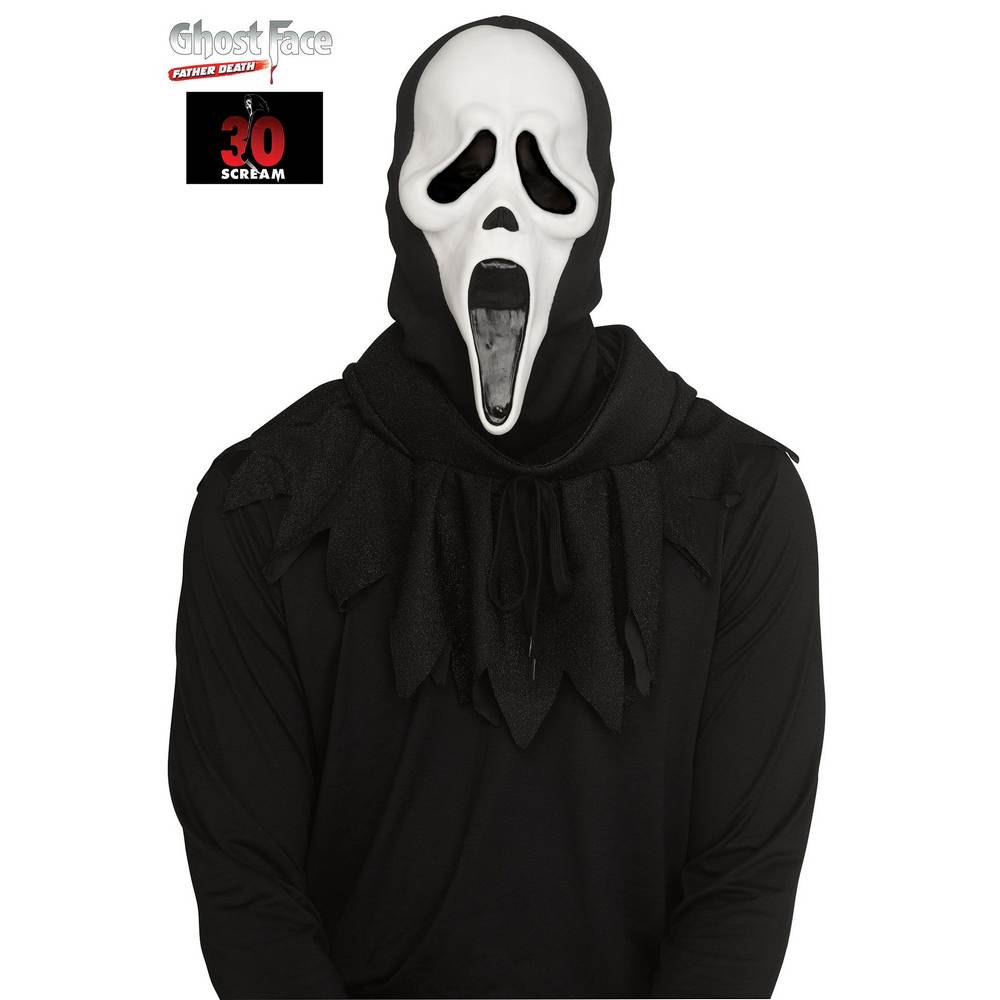 Masque Ghost Face 30e Anniversaire - phosphorescent Brille dans le Noir