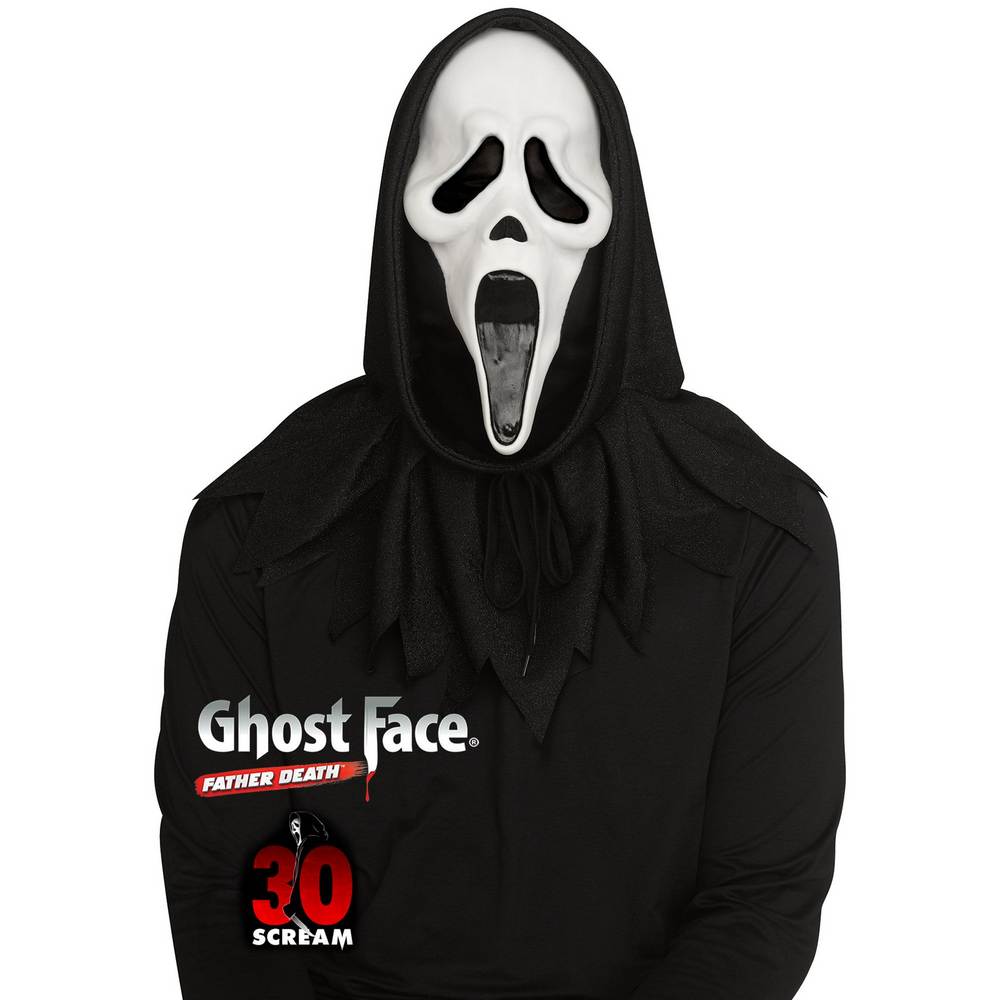 Masque Ghost Face 30e Anniversaire - phosphorescent Brille dans le Noir