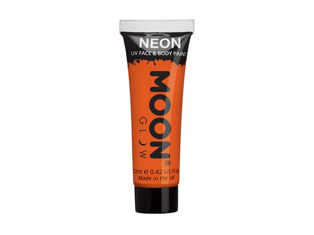 Moon Neon Uv Face & Body Paint 12ml M5014-intense_orange_-_neon_uv_face_&_body_paint_12ml