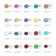 TAG Face and body paint Pearl tag-body_pearl_chart