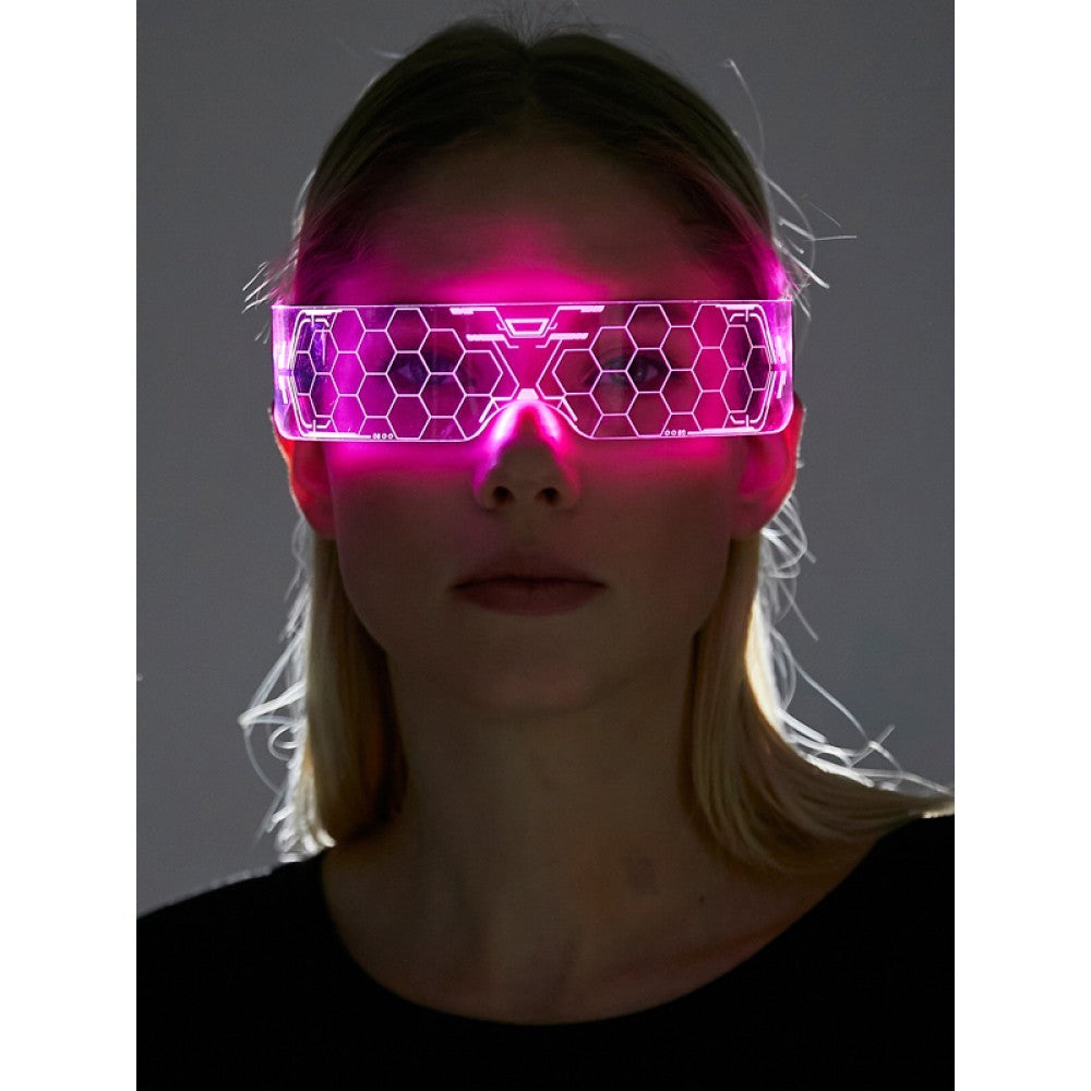 Cyberpunk futuristic 37 LED Glasses