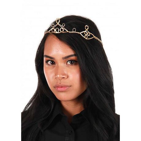 Gold Peak Circlet tiara, Adjustable 