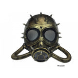 Steampunk studded Mask with hoses