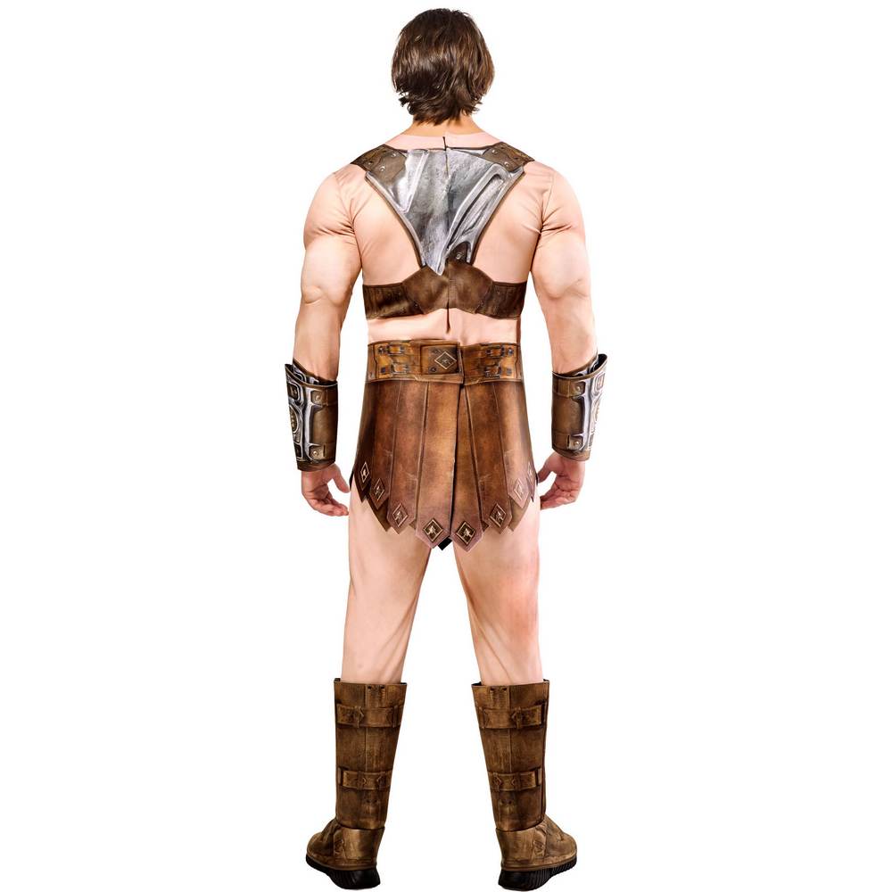 He-Man Adult Deluxe Costume back - Masters of the Universe 2026