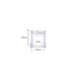 Transparent plastic jar 15ml