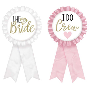 I Do Crew Bachelorette Award Ribbons - 8pcs