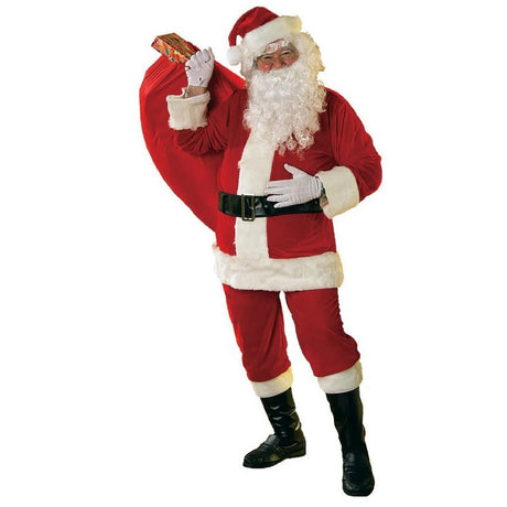 Velour Santa Claus Suit costume