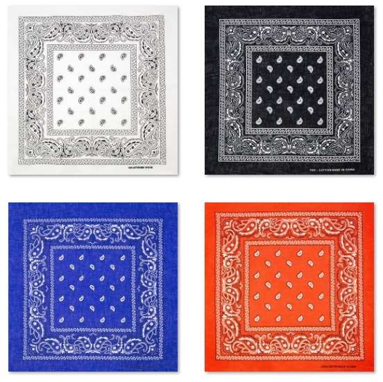 Cotton Bandana Paisley Print