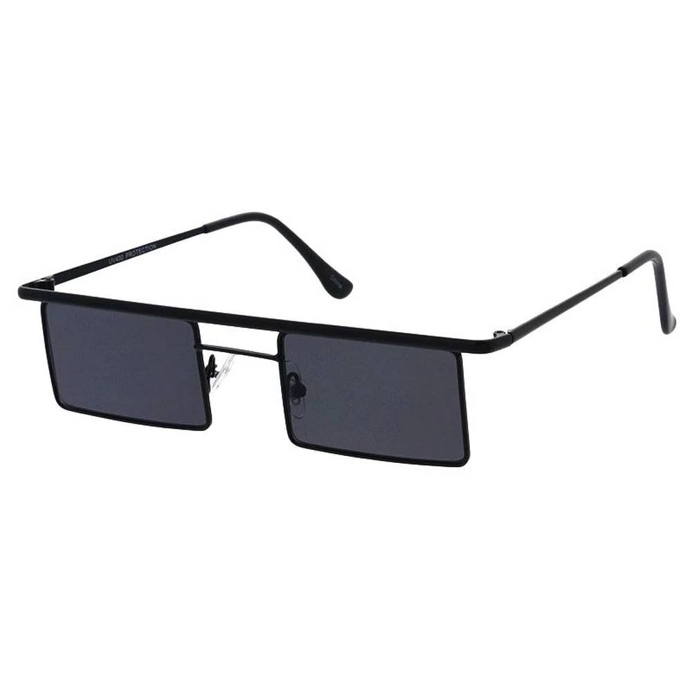 Metal Medium Square Minimalistic Frame Sunglasses- Assorted