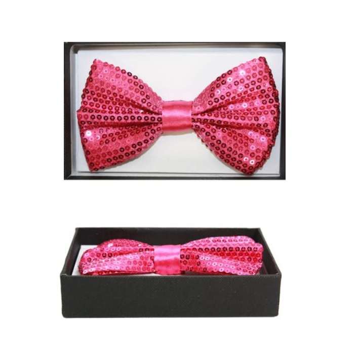 Sequin Bow Tie 02 7935_023_Hot pink