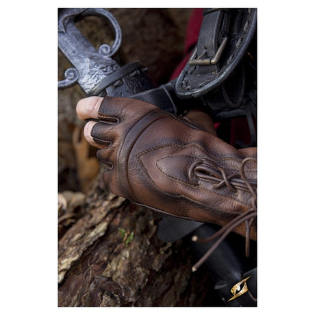 Thief leather Gloves, Brown thief-gloves-brown