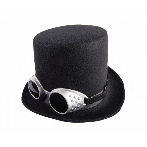 Steampunk Top Hat with Goggles 75326