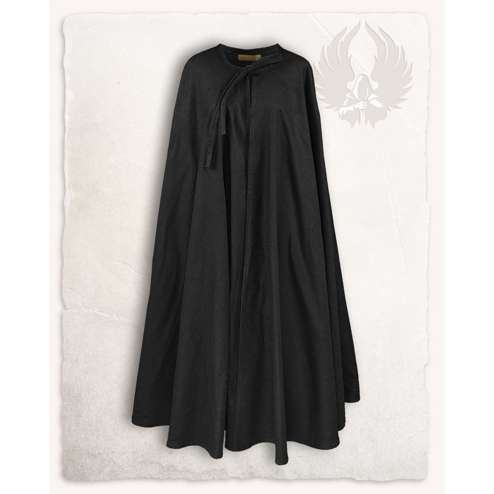 Rudolf Medieval Cloak Canvas Cape 973144_rudolf_umhang_prembw_schwarz