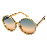 Extra large Round Frames With Rhinestones Assorted Colors