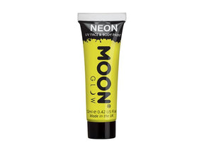 Moon Neon Uv Face & Body Paint 12ml M5038-intense_yellow_-_neon_uv_face_&_body_paint_12ml