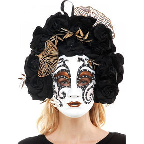 Black & White Day of Dead Mask