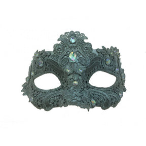 Venetian mask 4 with lace and stones M2634S-2