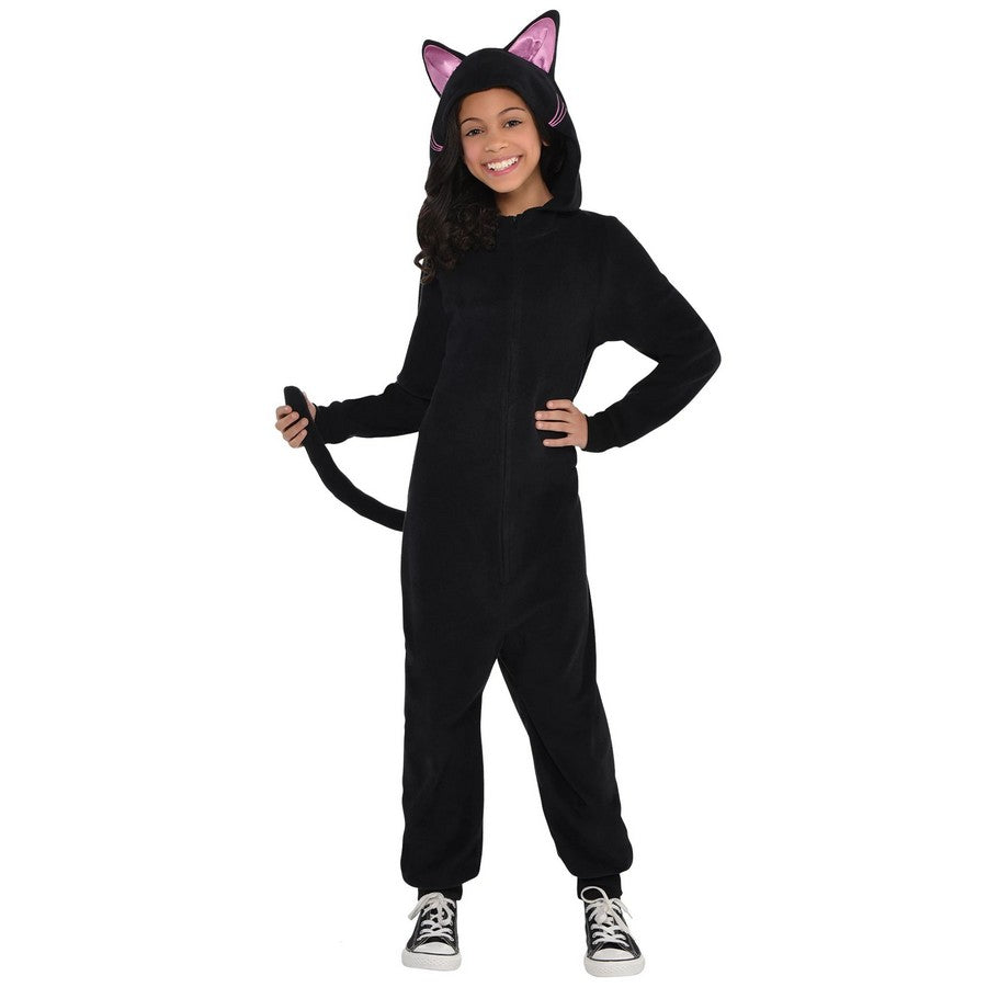 Zipster Black Cat Jumpsuit child cat-costume-845315