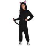 Zipster Black Cat Jumpsuit child cat-costume-845315