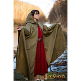 Godfrey hooded Cape Twill 30025546-dryad-green-godfrey-larp-cape