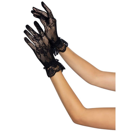 Wrist Length Lace Gloves