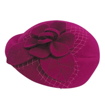 Ladies Wool Felt Fascinator Hat Epochhats-Fascinator-CC2286_HTPINK