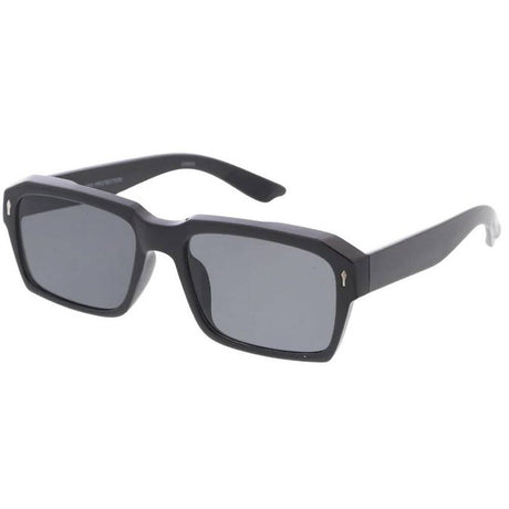 Unisex Plastic Medium Square Hipster Frame w/ Metal Details-Assorted